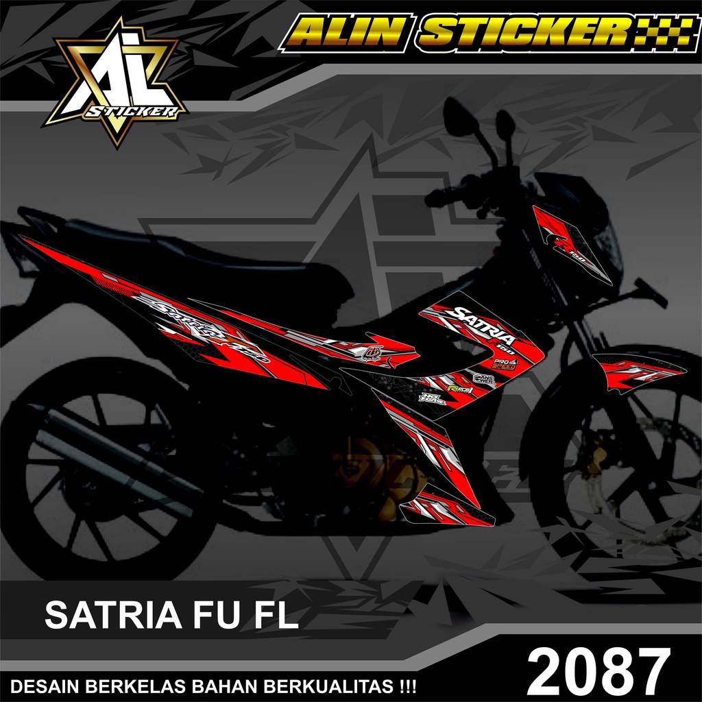 2087 Sticker Striping Variasi List Satria Fu Fl 2014 Desain Grafis