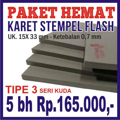 

PAKET HEMAT KARET STEMPEL FLASH SERI 3