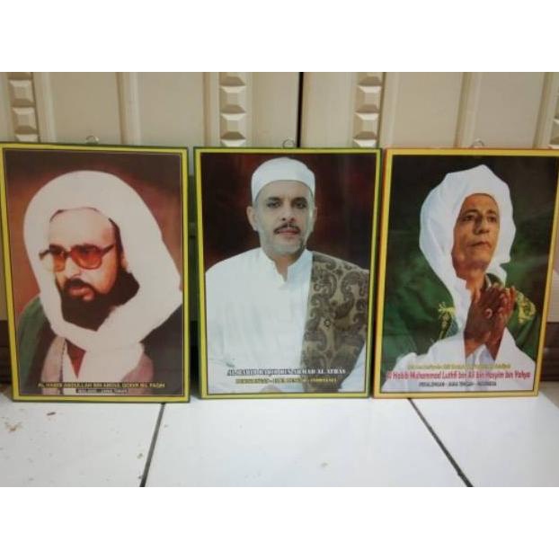 satuan murah ulama habaib frame Foto bingkai pigura kyai habib custom