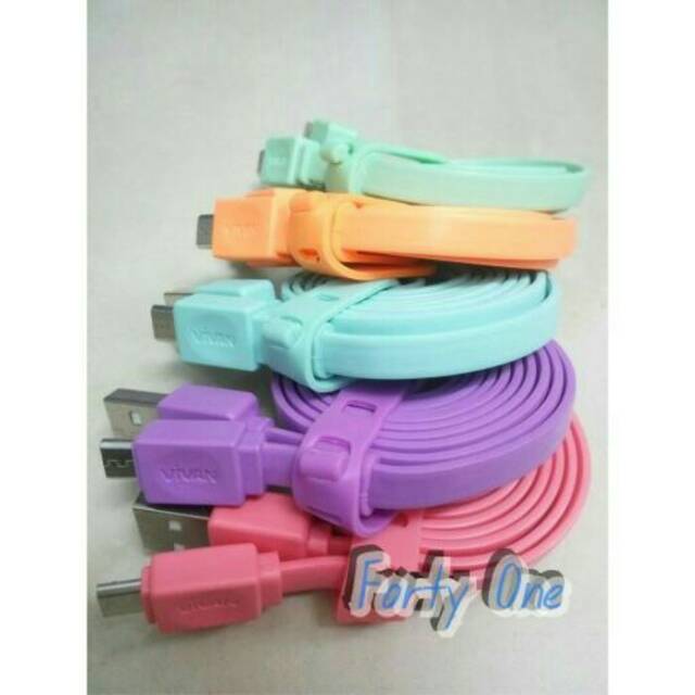 Kabel Data Vivan Usb Micro Samsung Asus Xiaomi Oppo Vivo LG Dan Andoid, Dll