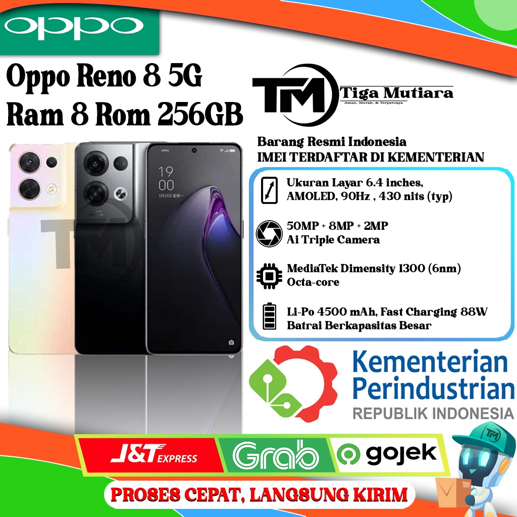 Oppo Reno 8 5G Ram 8/256GB | Ram 12/256GB