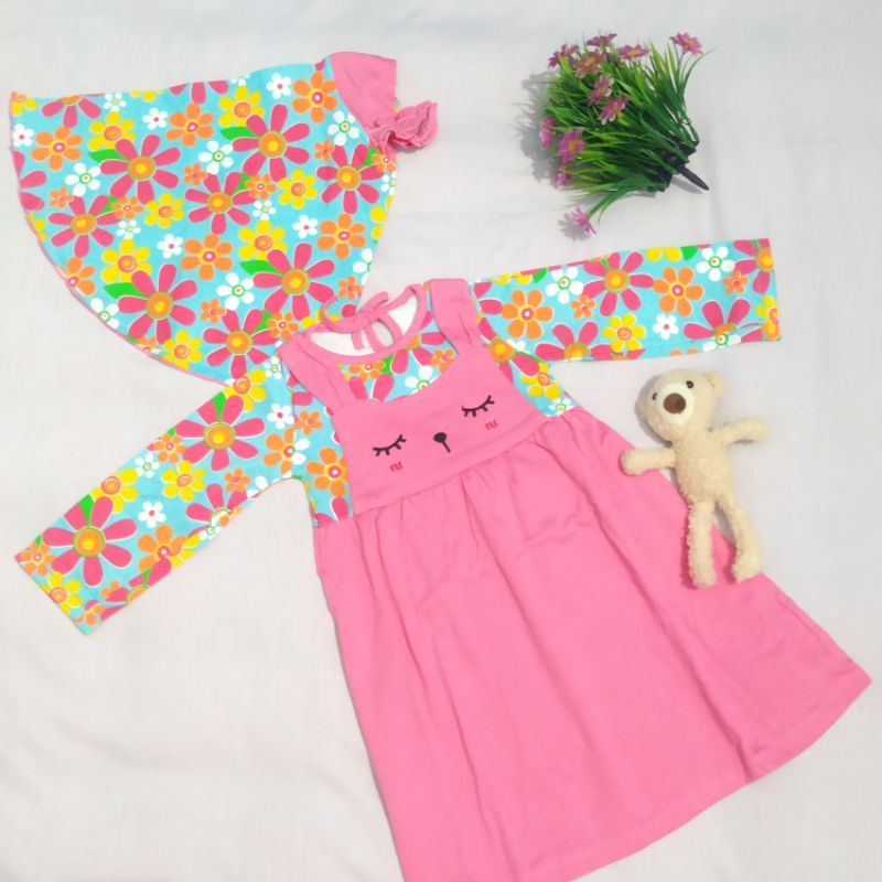Baju Muslim gamis Anak 1-2 tahun