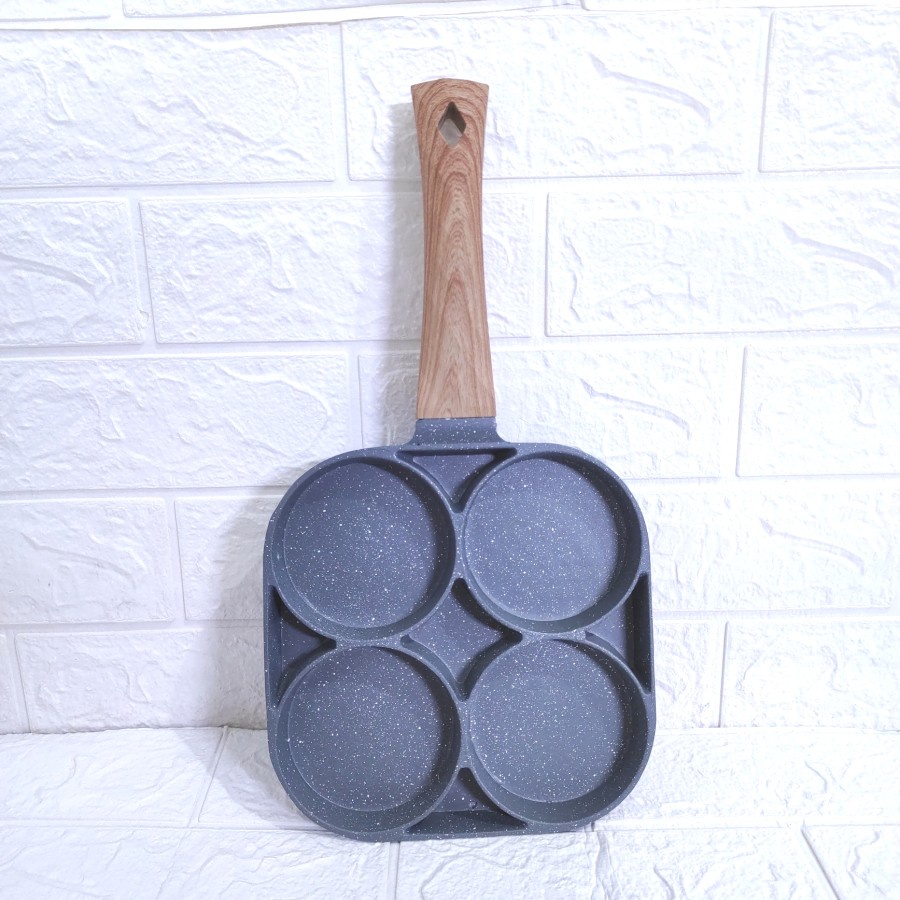 Panci Penggorengan Telur Pancake 4 Lubang Nonstick Fry Pan