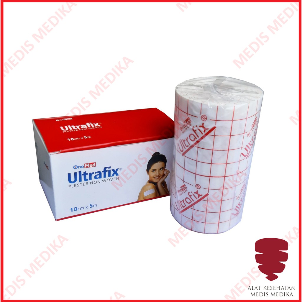 Ultrafix 10cm x 5m Onemed Plester Penutup Luka Alat Perlengkapan P3K Plaster Non Woven 10cmx5m 10 cm 5 m Roll