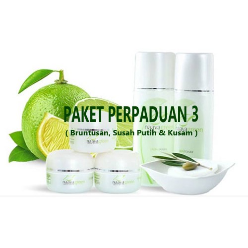 Naavagreen Paket Kombinasi 3  ~ Solusi Jerawat Beruntusan Susah Putih