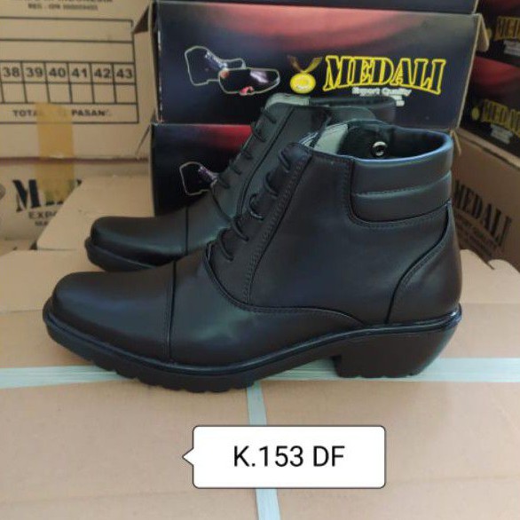 Sepatu kulit PDH boots polri TNI security guard PNS sepatu Kerja formal Tampil lebih keren