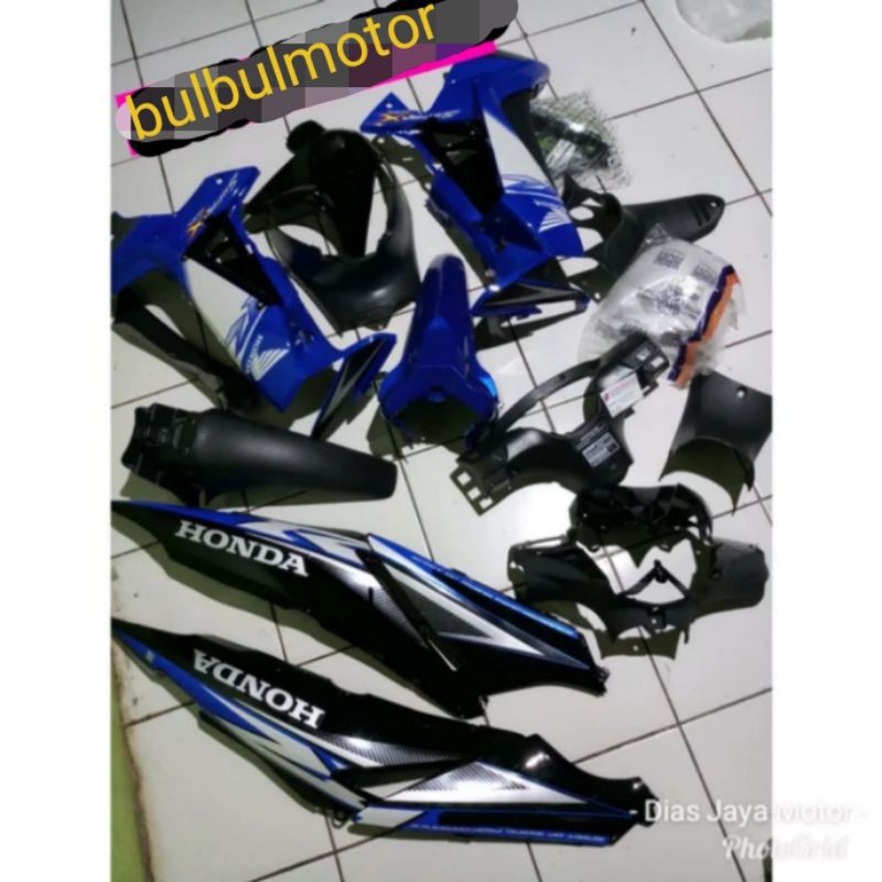 FULL set body supra x 125 Batman biru hita