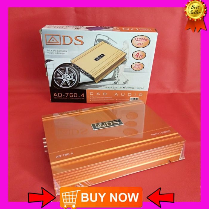 Power ADS seri AD-760.4 4chenel 15000what Power Amflipier Audio Mobil Murah