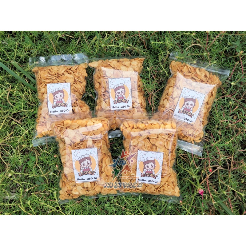 Bawang Putih Goreng 500 Gram Lestari Tanpa Campuran Murah