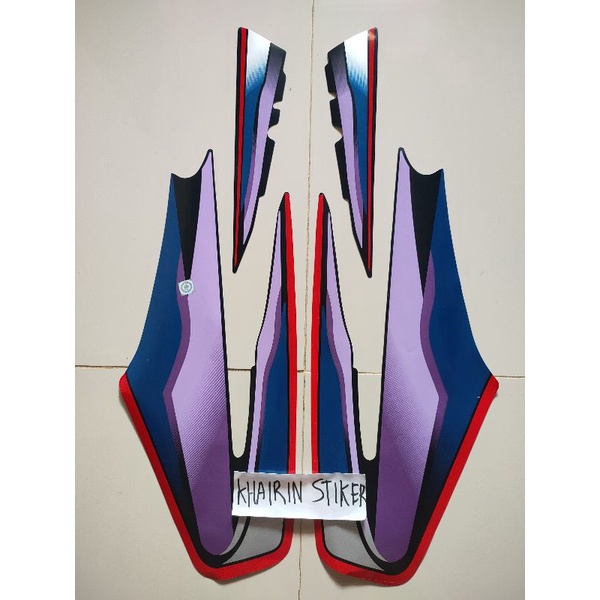 striping stiker RX king 1999 99 ungu hitam