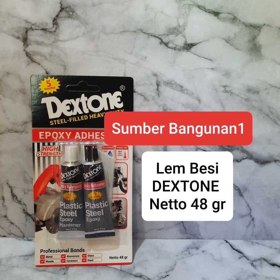 

Lem besi dextone 5 menit 48 gram lem besi campur alumunium steel kayu