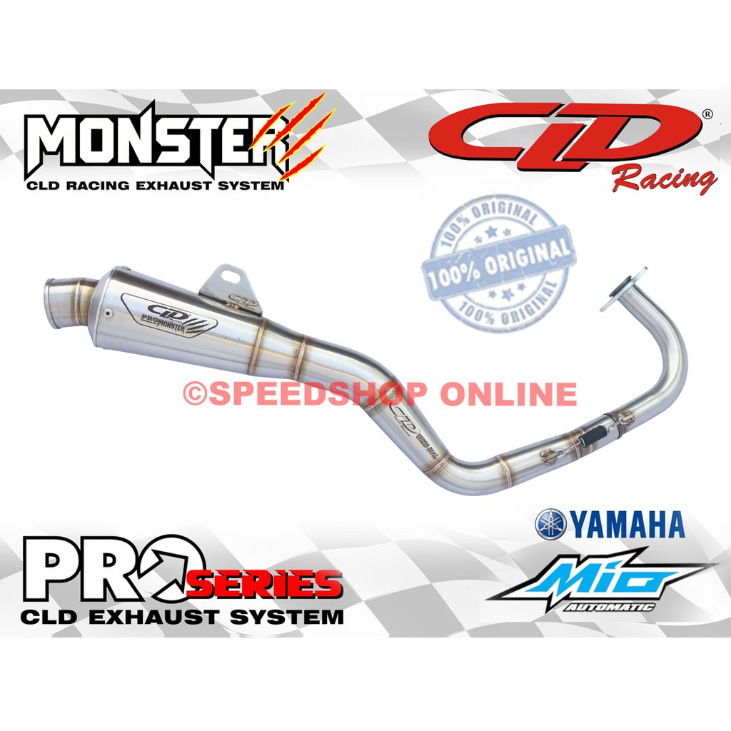knalpot cld yamaha mio fino nouvo new vario 125/150 original type monster pro series