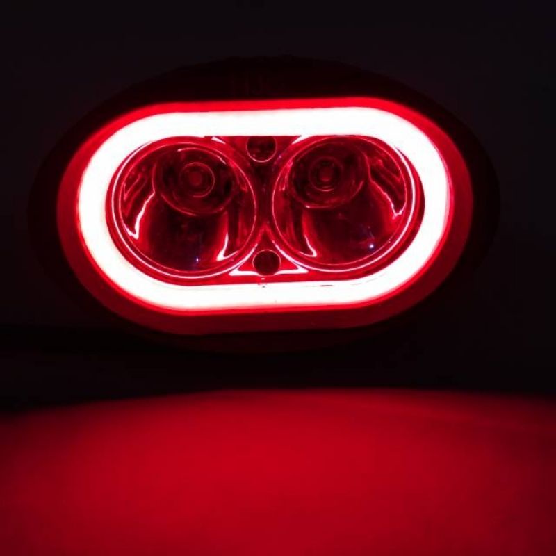 Lampu Tembak LED CREE OWL 2 Mata Angel Eyes 20watt Sorot Motor Mobil