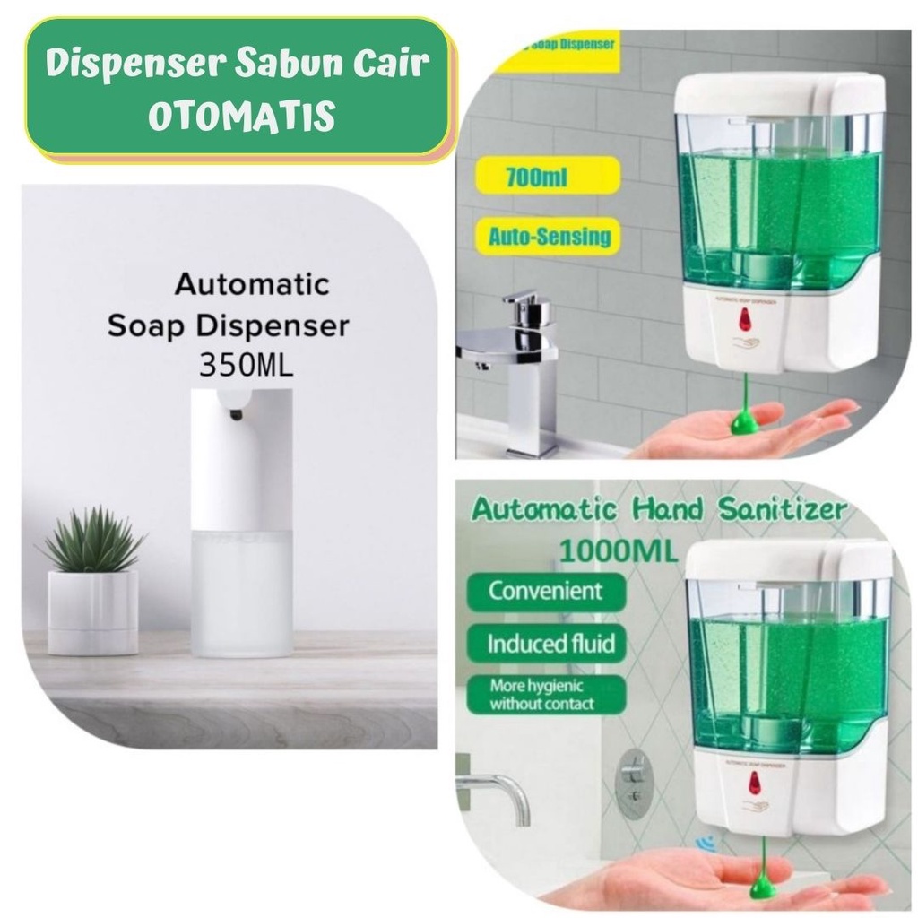 Dispenser Sabun Otomatis Auto Soap and Alcohol Dispenser Handwash 350ml