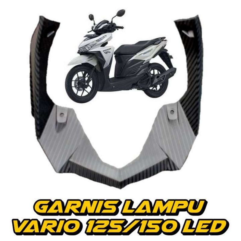 COVER BODY GARNIS LAMPU V HONDA VARIO 125/150 LED TAHUN 2015-2017