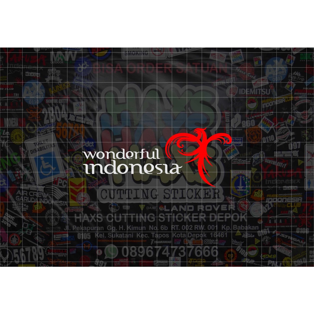 Cutting Sticker Bismania Wonderful Indonesia Ukuran 10 Cm Untuk Mobil &amp; Motor