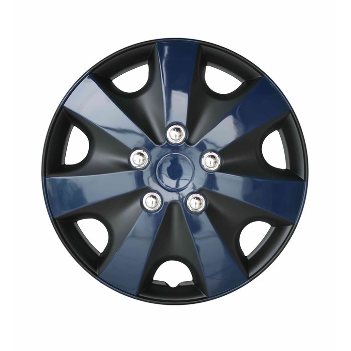 COVER VELG SPORT WHEEL DOP RODA LOWIN DESIGN 13 INCHI HITAM &amp; BIRU 5051 - 1 SET 4PCS