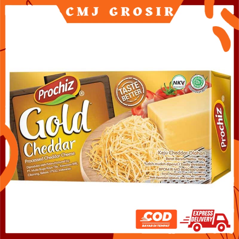 

Keju Cheddar Prochiz Gold 160gr Promo Termurah