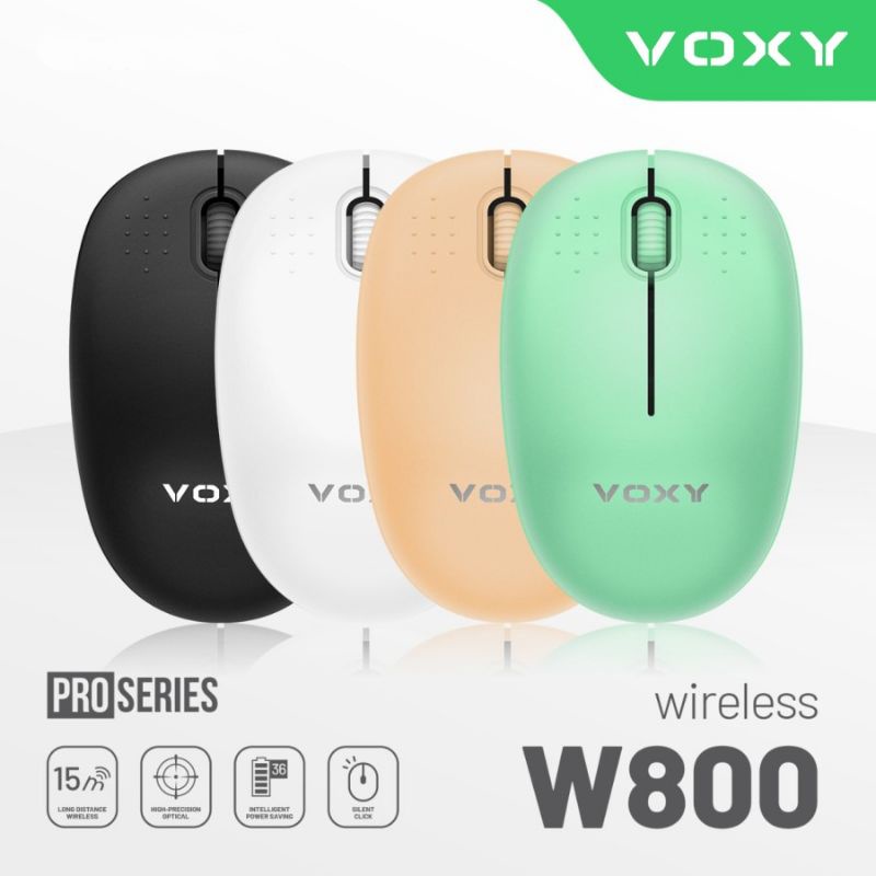 Mouse Wireless Voxy W800 Pro Series Free Battery Baterai