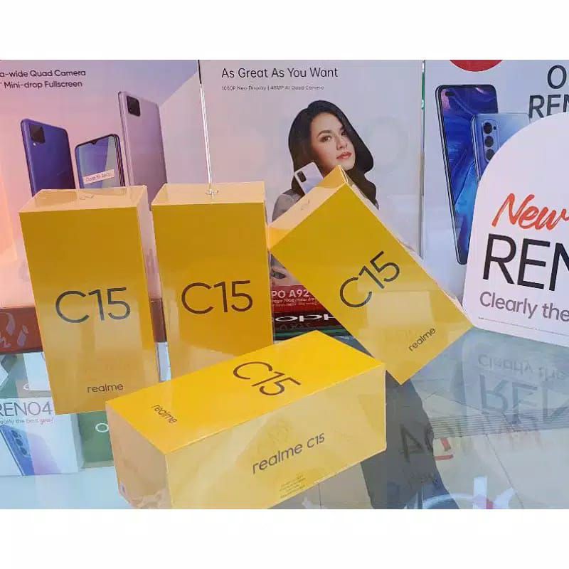 OPPO REALME C15 RAM 4 ROM 64 GB 4/64 ORIGINAL GARANSI RESMI 2 TAHUN 3/