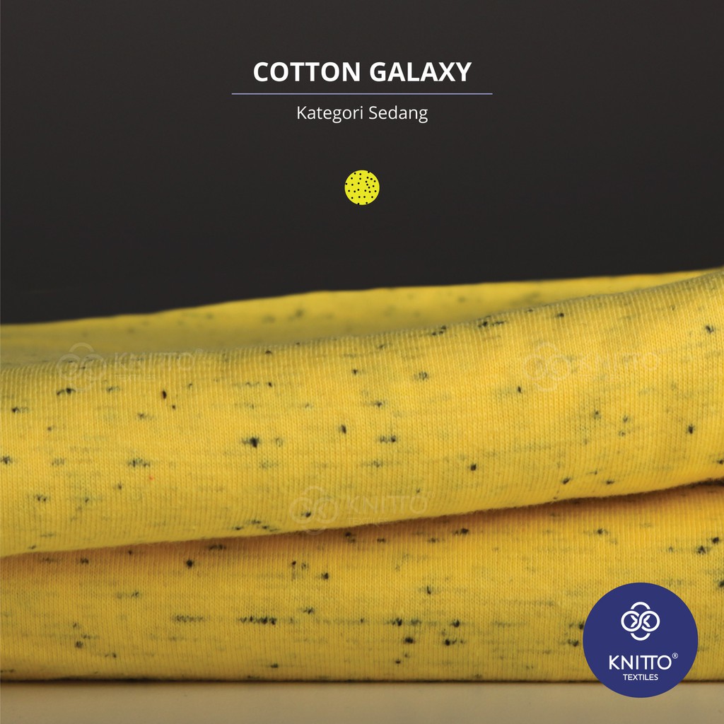 KAIN COTTON GALAXY 30S KATEGORI WARNA SEDANG  (BAHAN KAOS)
