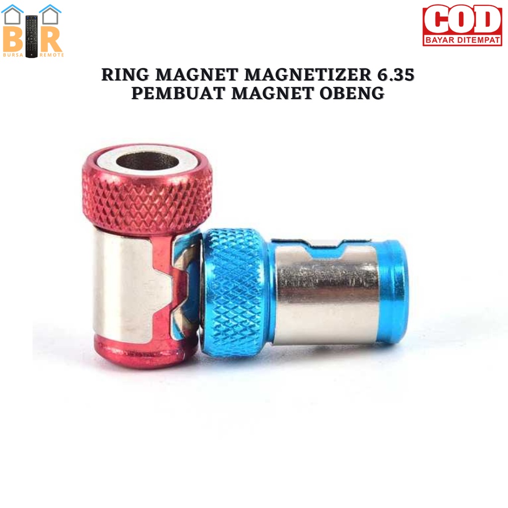 Mata Bor Obeng Cincin magnetik Ring 6.35 / Adapter Mata Obeng Konektor Cincin Magnet Ring Screwdriver Bit