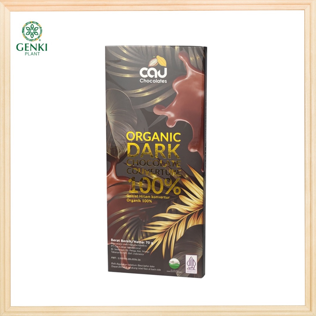 

Cau Chocolates Organic Dark Chocolate 100% - 70 g