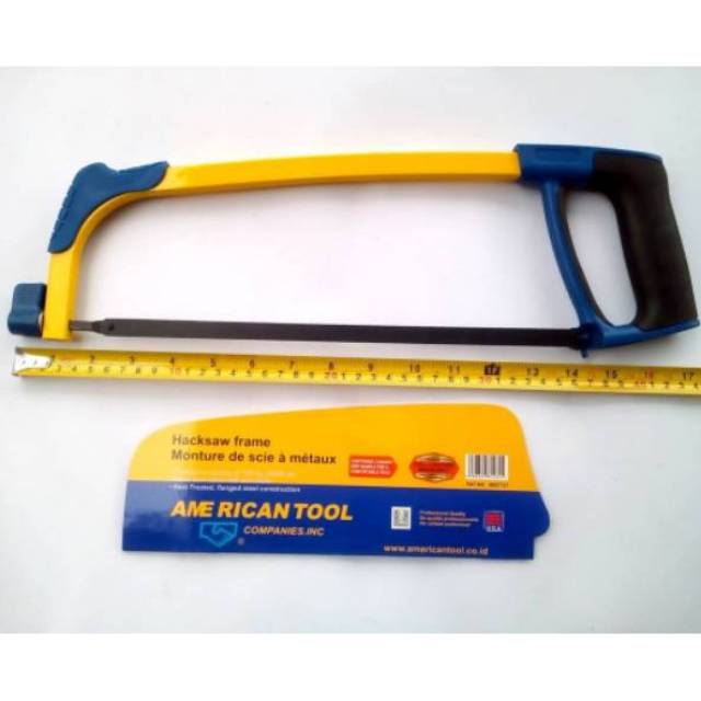 Gagang gergaji besi handle karet tebal 12&quot; / Hacksaw frame