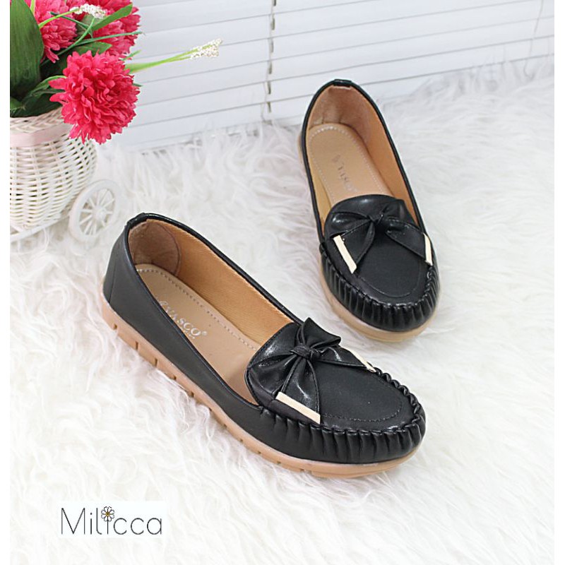 Milicca Breylina Sepatu Flat wanita Flat Shoes Sol Karet