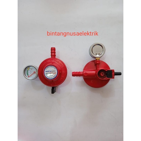 MPU M-089 Regulator Gas + Meter/ Regulator Elpiji + Meter/ Regulator LPG + Meter/ Regulator Kompor Gas + Meter