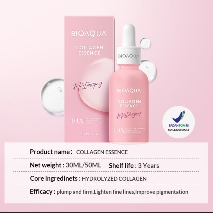 【BPOM】BIOAQUA 10X Effect Serum Pemutih Wajah Moisturizing Anti Aging