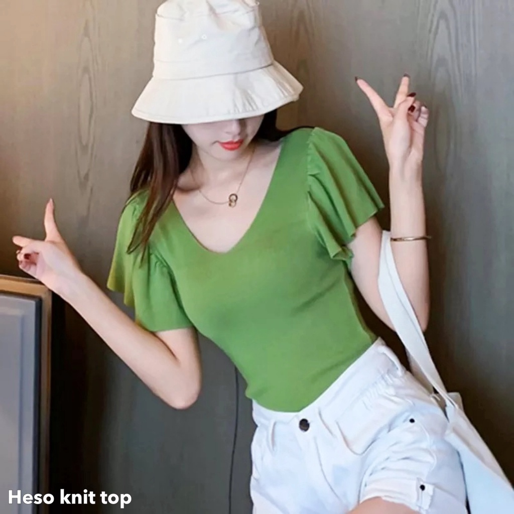 Heso knit top -Thejanclothes