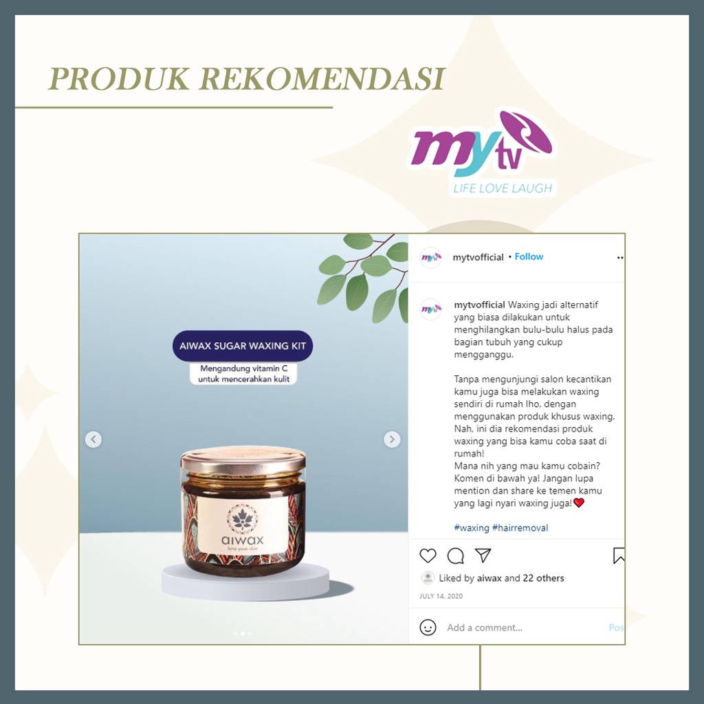 Penghilang Bulu Ketiak , Kaki , Badan , Tangan | Hair Removal - Aiwax 200gr Original Normal