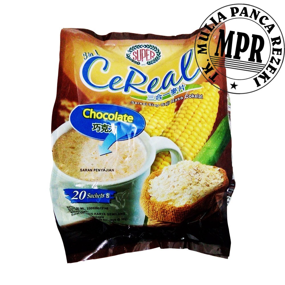 

Super Instant Nutritious Cereal 3in1 Chocolate 20's 600g