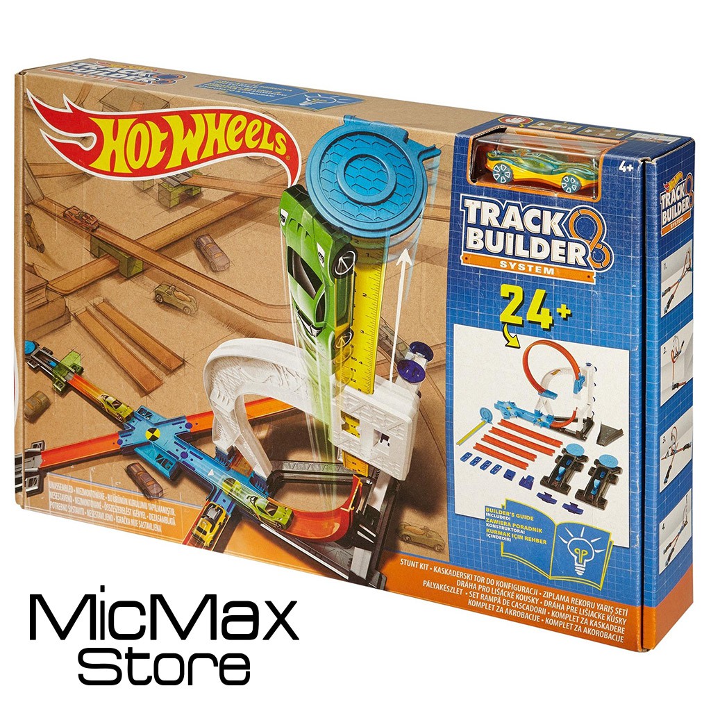 hot wheels track builder stunt box playset