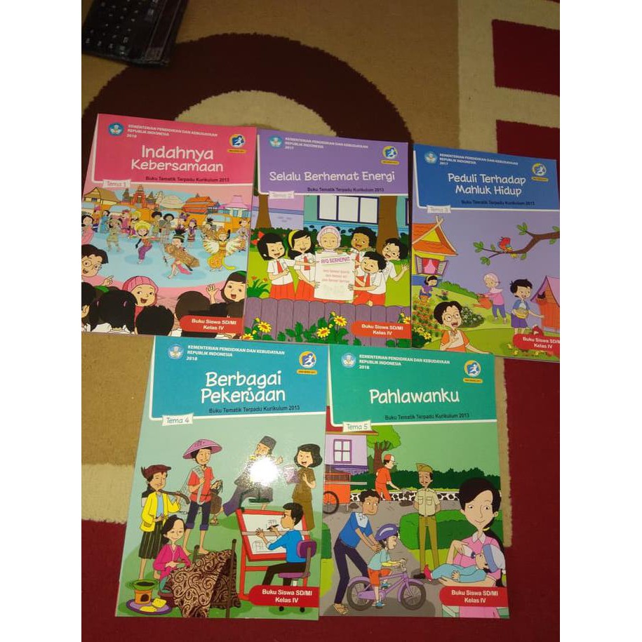 PAKET BUKU TEMATIK KELAS 4 SD TEMA 1 SAMPAI TEMA 5 REVISI 2017