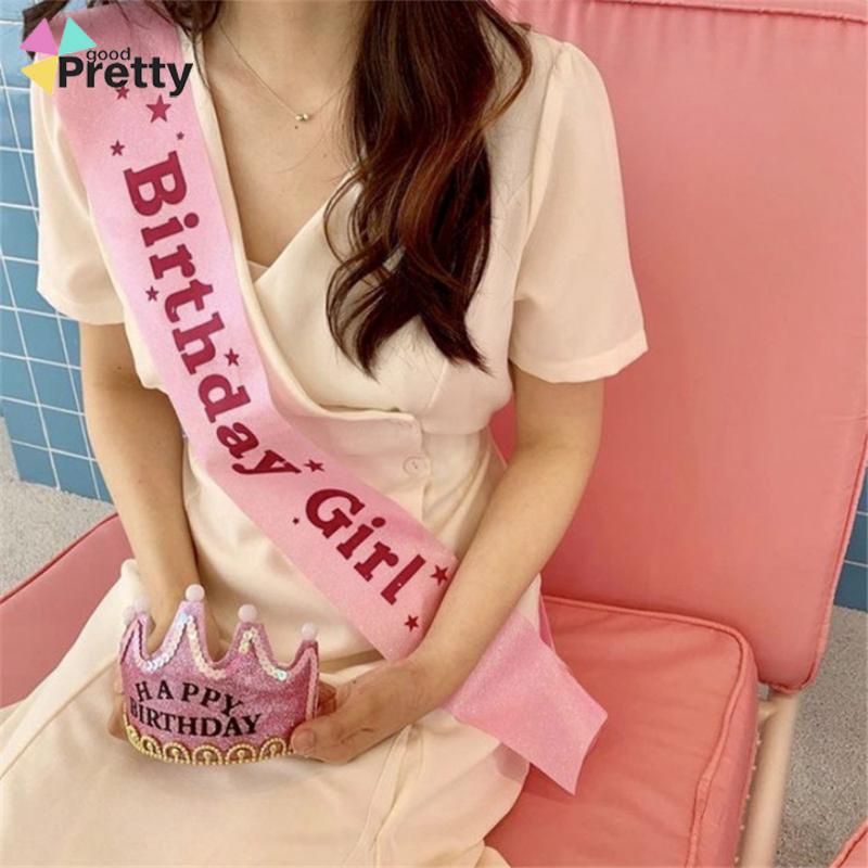 Selempang Sash Birthday Girl Selempang Ulang Tahun Birthday Sash Birthday Queen Princess - PD