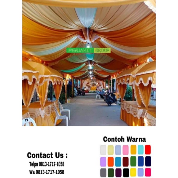 Plafon tenda pesta 4x6