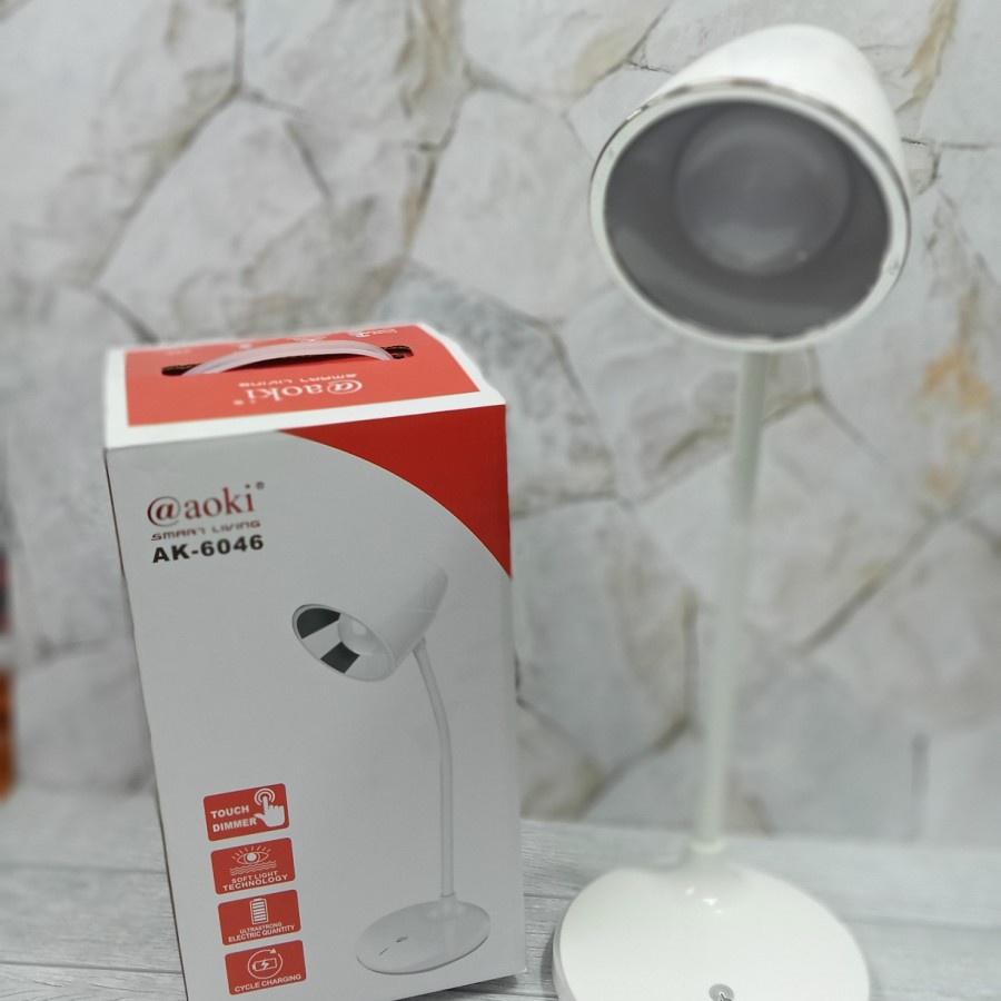 COD LAMPU MEJA BELAJAR TORCH DIMMER FLEKSIBEL AOKI AK 6046//LAMPU BELAJAR AOKI AK-6046