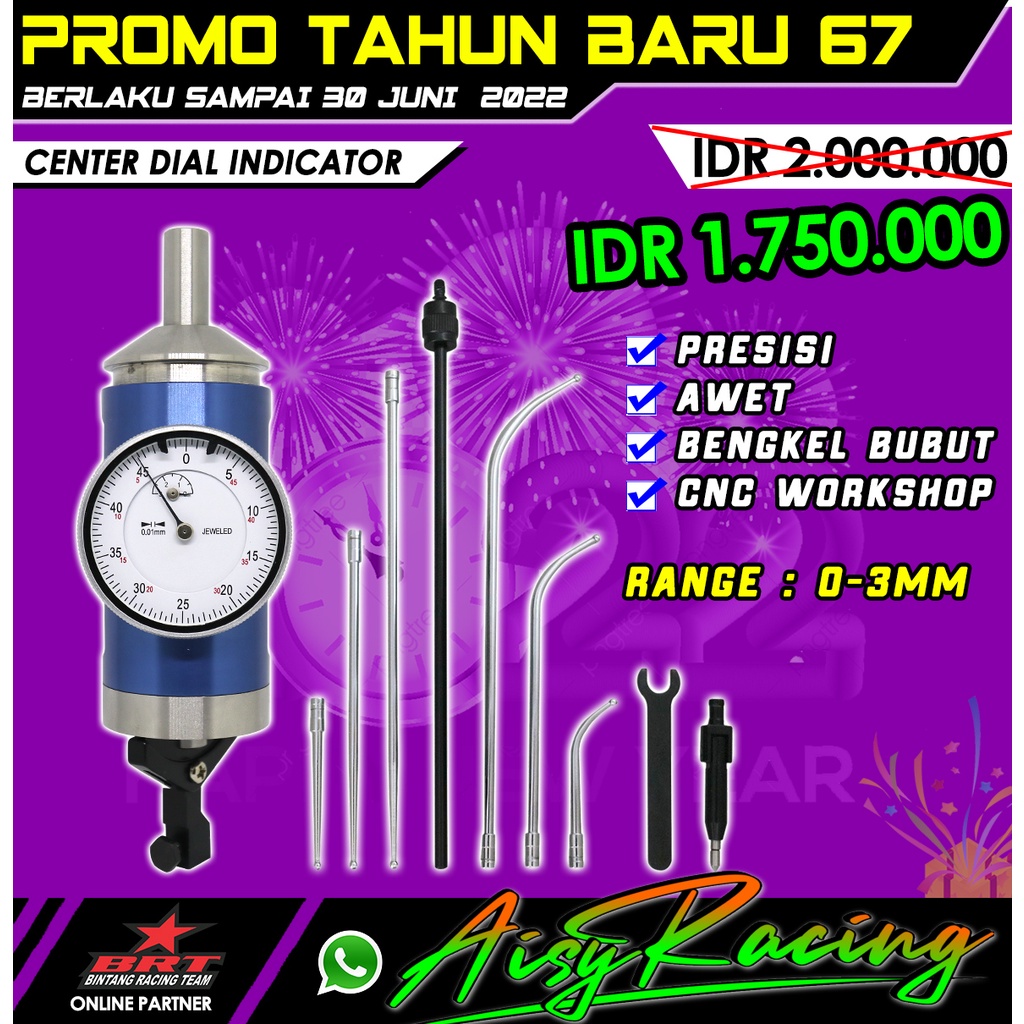 iZZi ALAT UKUR CENTER DIAL INDICATOR BRT P5091 0-3MM