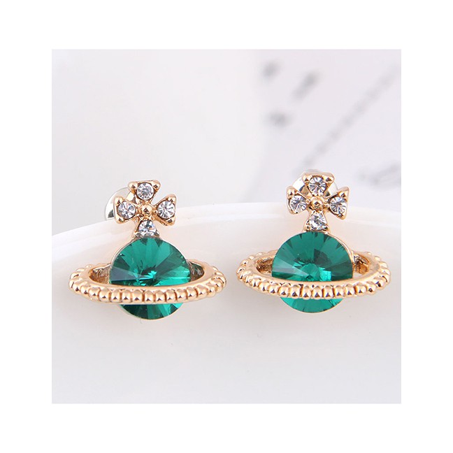 LRC Anting Tusuk Fashion Saturn Stud Earrings A58321