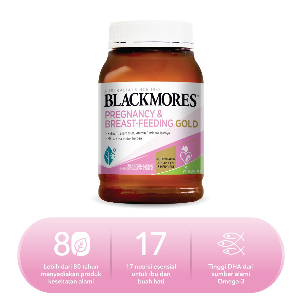 Blackmores Pregnancy and Breast Feeding Gold isi 60 Pelancar Asi - Kabakids Store