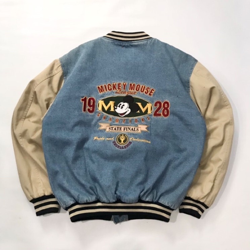 Jaket varsity vintage Disney Mickey 1928