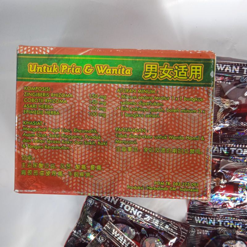 WAN TONG Kapsul Original 10 Sachet