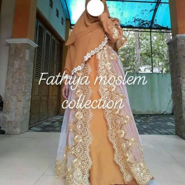 Paket gaun walimah syari