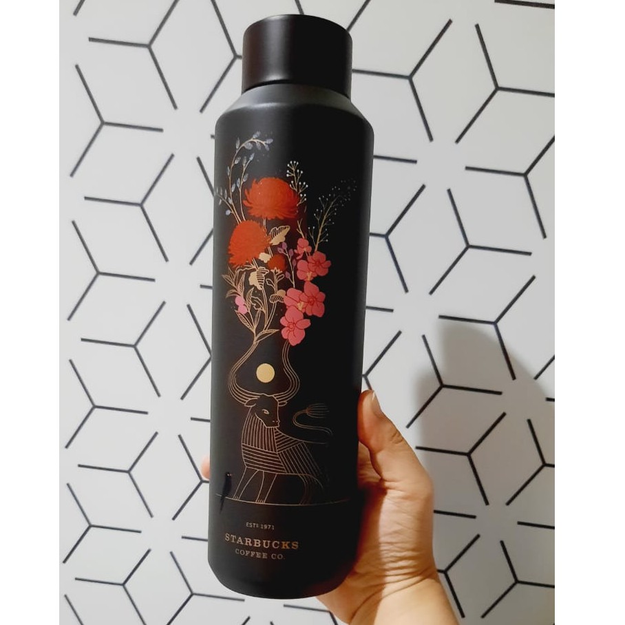 Tumbler Starbucks Winter Edition Ox Charcoal (Tumbler Starbucks Chinese New Year of Ox 2021)