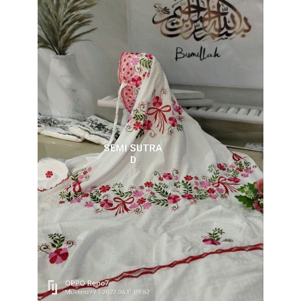 MUKENA SEMI SUTRA TERUSAN / semsut terusan