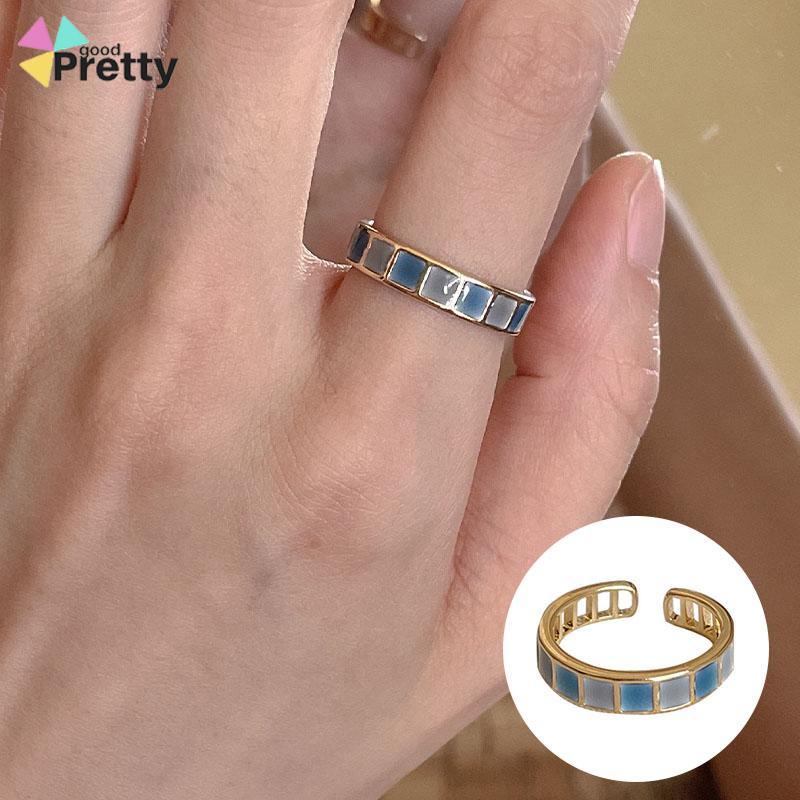 Desain Niche Gaya Dingin Wanita High-end Cahaya Mewah Pembukaan Cincin Zamrud yang Dapat Disesuaikan - PD