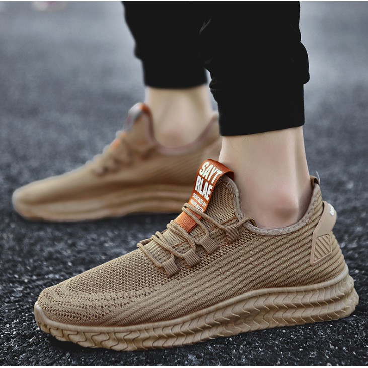 9.9 Super Big Sale! TW08-78 Sepatu Pria Import Olahraga Kasual Outdoor Fashion Running Shoes Sneakers-Khaki