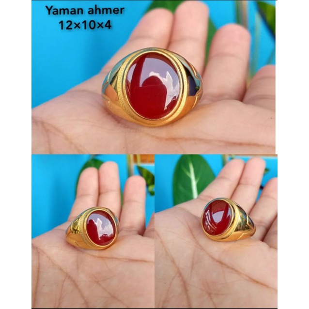 natural batu cincin yaman ahmar